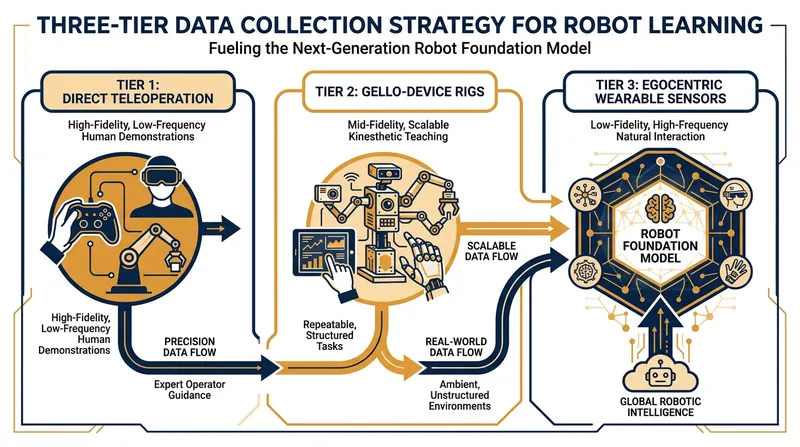 XDOF utilizes a three-pronged approach to capture human dexterity and translate it into machine-readable training data.
