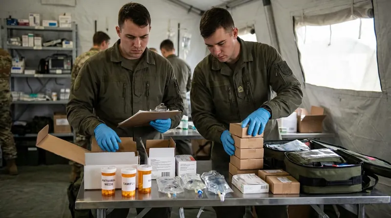 Medical wings have implemented strict mitigation measures, including isolating symptomatic trainees.