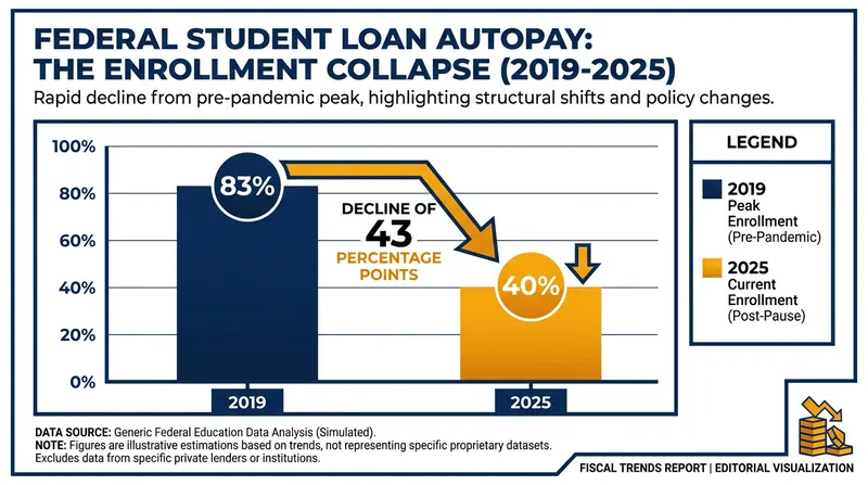 Autopay participation plummeted following the multi-year pandemic pause on student loan repayments.