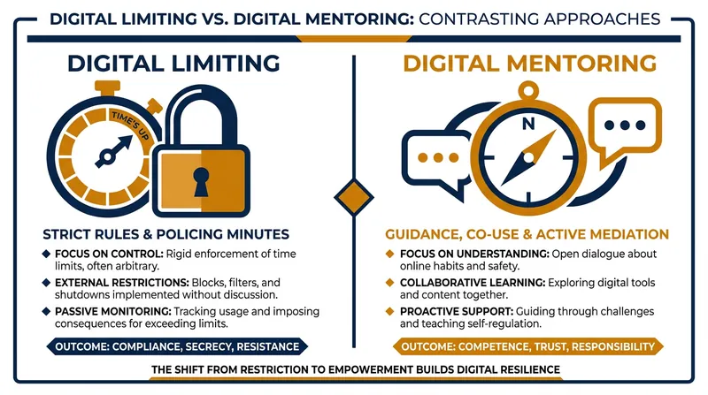 The shift from strict limitation to active guidance.