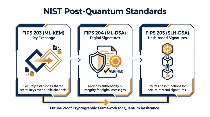 NIST finalized the first three post-quantum cryptographic standards in August 2024.