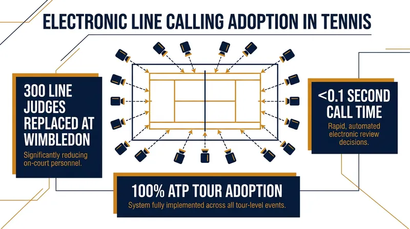 How Electronic Line Calling Live tracks the ball and delivers instantaneous decisions.