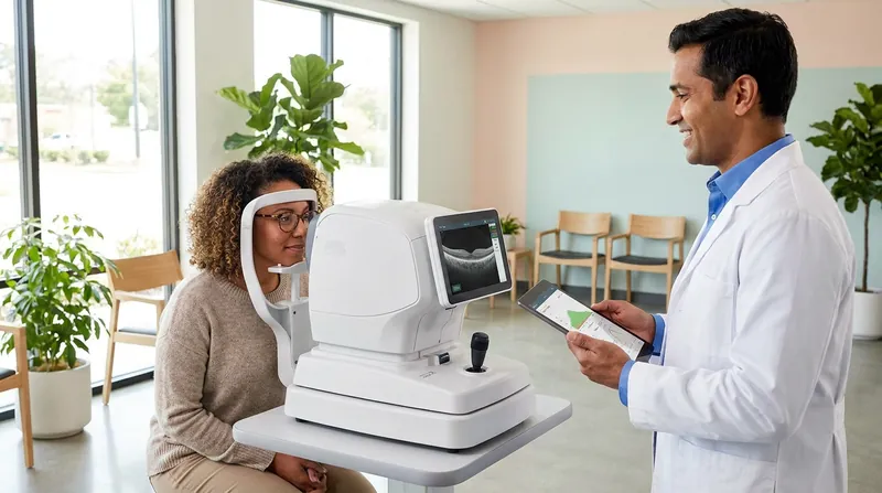 Standard optical coherence tomography (OCT) scanners are already widely available in optometry and primary care clinics.