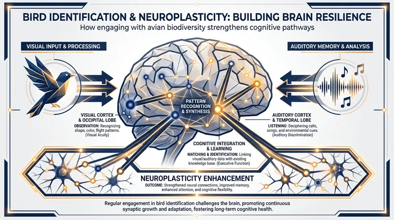 The complex task of identifying birds exercises multiple regions of the brain simultaneously, building cognitive resilience.