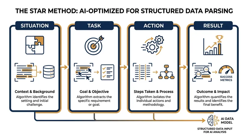 The STAR method provides the explicit structural markers that NLP algorithms need to assign competency scores.