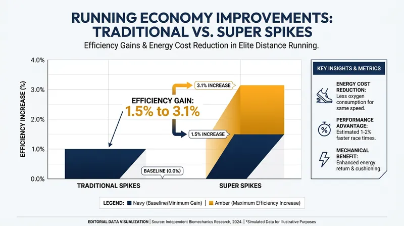 Biomechanical testing reveals a significant boost in running economy for athletes wearing advanced footwear.