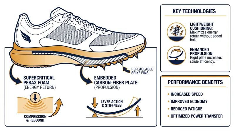 The architecture of speed: how highly compliant foam and rigid plates work together.