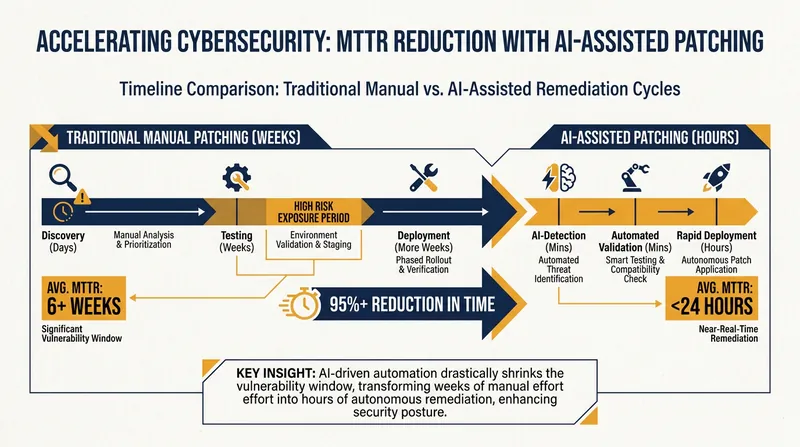 By automating the initial drafting of a patch, organizations can drastically shrink the window of opportunity for attackers.