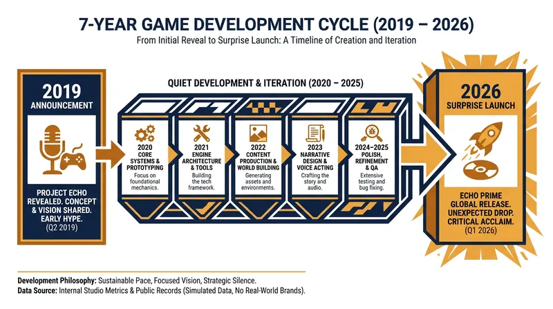 The seven-year journey from a planned DLC expansion to a record-breaking standalone sequel.
