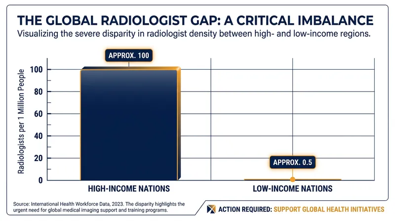 The AI tool aims to bridge the massive gap in diagnostic specialists between high- and low-income nations.