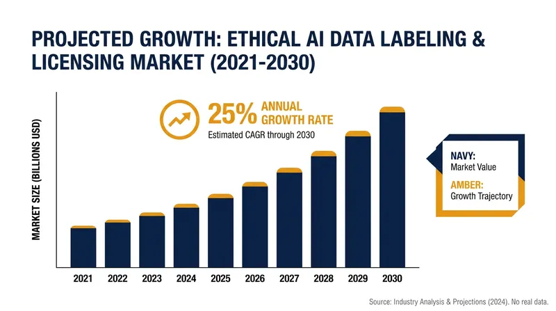 The market for ethically sourced and labeled AI training data is expanding rapidly.