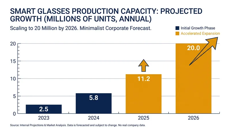 Manufacturers are rapidly scaling production capacity to meet surging consumer demand for AI wearables.