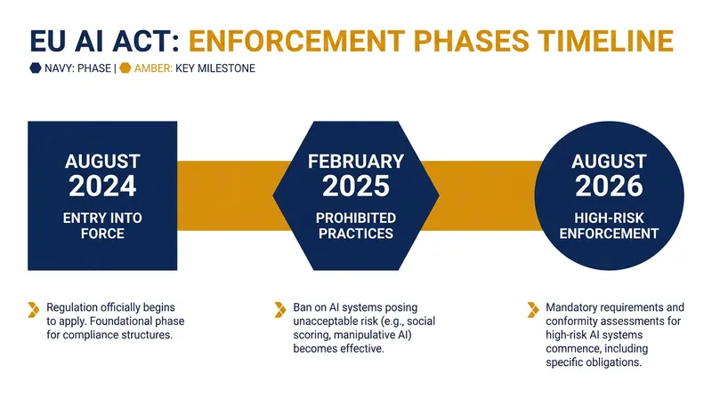 The phased rollout of the EU AI Act reaches its most critical milestone in August 2026.