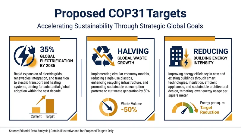 The incoming COP31 Presidency proposed new global targets to accelerate the energy transition.
