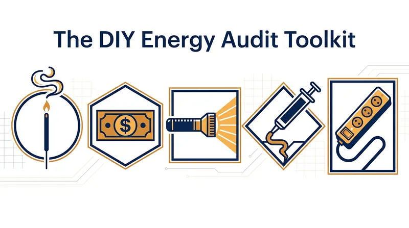 Simple household items are all that is needed to identify major energy leaks.