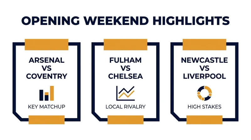 The opening weekend features a mix of returning historic clubs and high-profile managerial debuts.