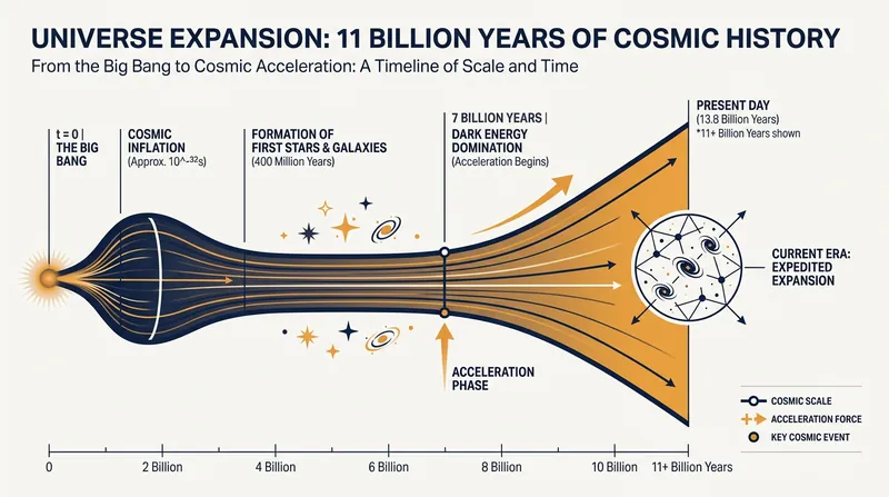 By mapping galaxies across 11 billion years, DESI traces the changing rate of cosmic expansion.