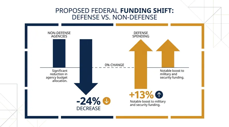 The grant rule aligns with broader administration proposals to cut non-defense spending by 24% over the next decade.