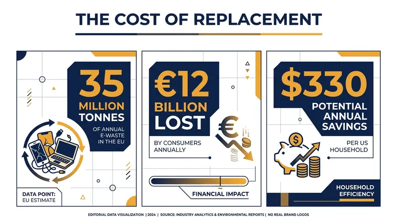 The environmental and economic toll of unrepairable devices has driven the legislative push.