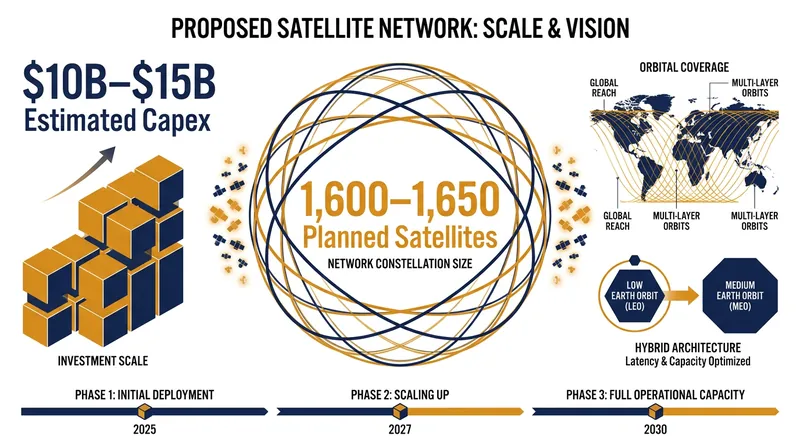 Building a sovereign satellite network requires massive capital expenditure.