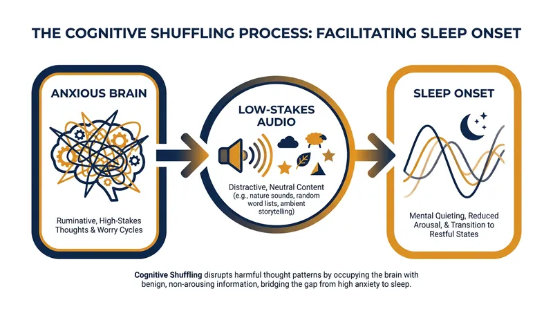 How cognitive shuffling short-circuits an anxious mind.