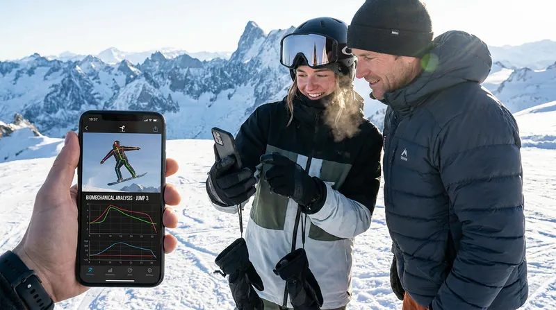 Athletes use the same AI tracking models to refine their technique on the slopes.