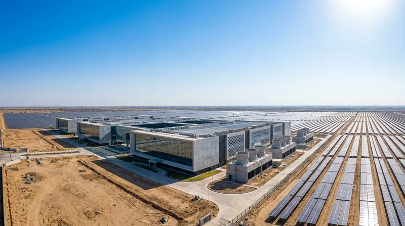 Reliance is building a 120-megawatt 'sovereign AI backbone' in Jamnagar, powered entirely by renewable energy.