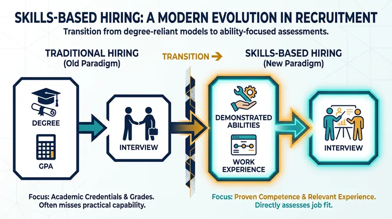 The shift toward skills-based hiring prioritizes what a candidate can do over where they went to school.