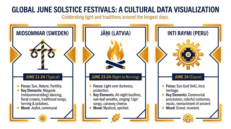 While the astronomical solstice occurs on June 20 or 21, cultural celebrations span the surrounding days.