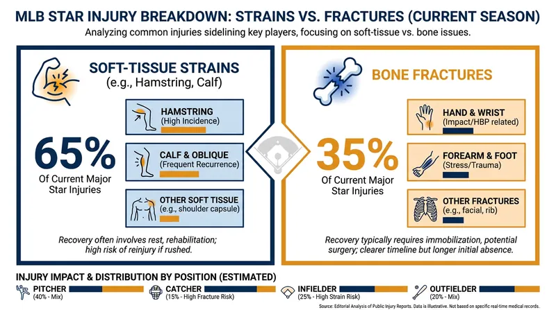 Soft-tissue injuries have dominated the injured list during the first half of the 2026 season.