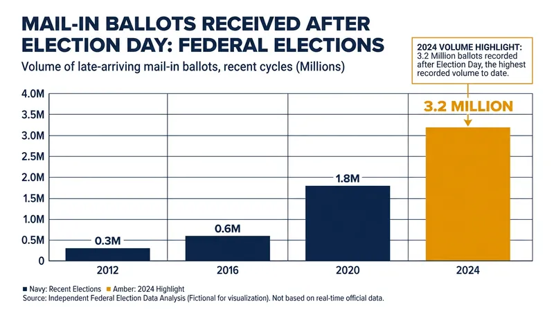 Millions of ballots have historically arrived in the days following Election Day.