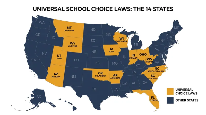 States with existing universal voucher programs are positioned to immediately integrate federal funds.