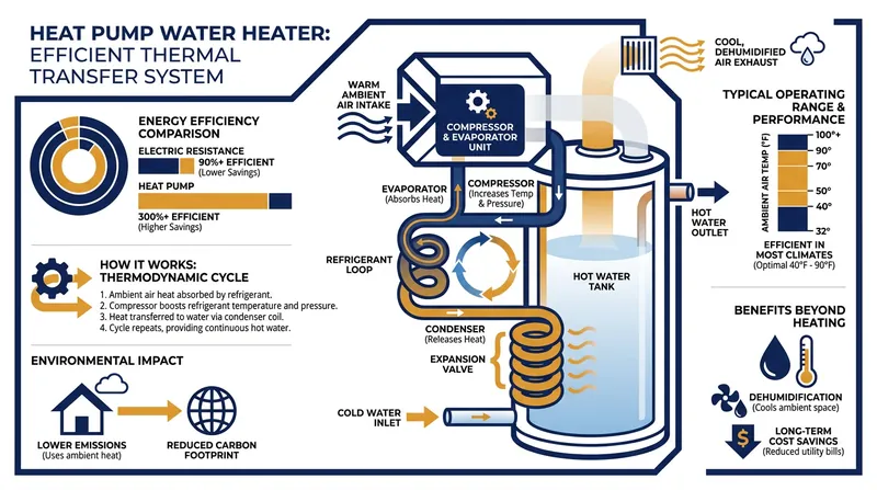 By operating like a refrigerator in reverse, the system extracts latent heat from the surrounding air.