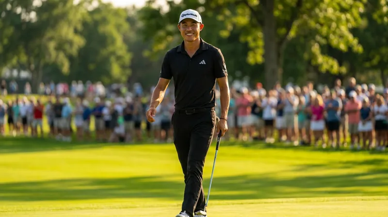 Collin Morikawa is actively managing a lingering back injury while competing for a major title.