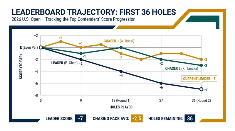 Clark separated himself from a crowded leaderboard during a marathon Friday.