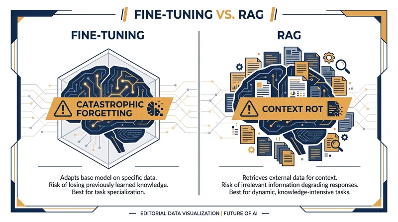 Traditional methods for adding knowledge to AI models come with significant trade-offs.