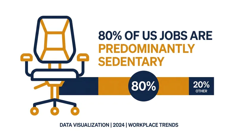 The vast majority of the modern workforce spends their day in a sedentary position.