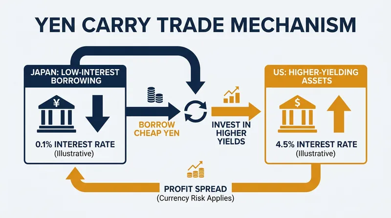 How the yen carry trade fueled global liquidity by exporting cheap Japanese capital.