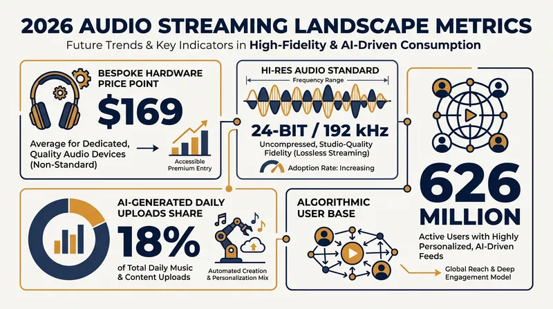 The audio landscape in 2026 is split between massive algorithmic scale and a premium, human-curated niche.