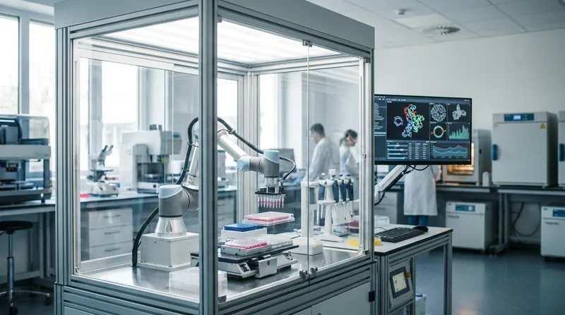 Validating AI predictions requires translating digital sequences into physical compounds in the lab.