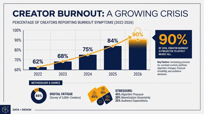 Burnout rates among traditional face-to-camera creators have reached critical levels in 2026.