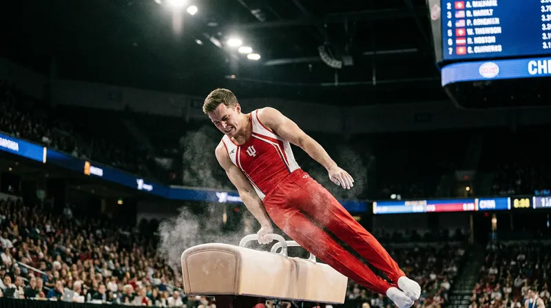 The U.S. men's team overcame early struggles on the pommel horse to secure a third-place finish.