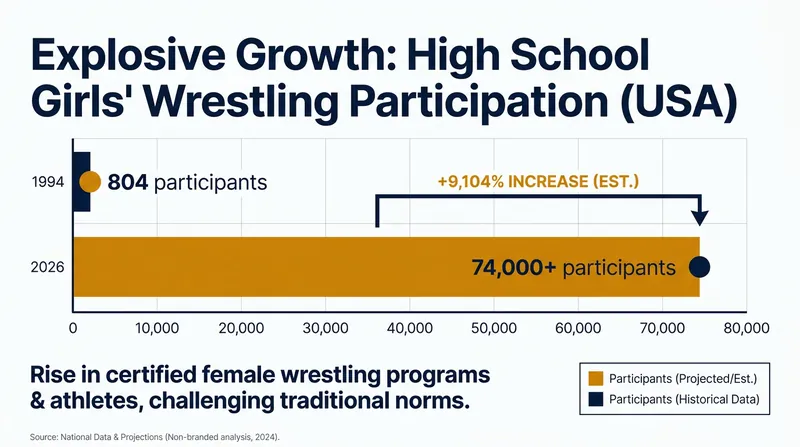 High school participation has skyrocketed over the last three decades.