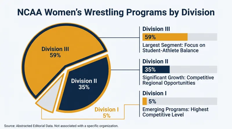 Division II and III institutions have driven the sport's collegiate expansion.