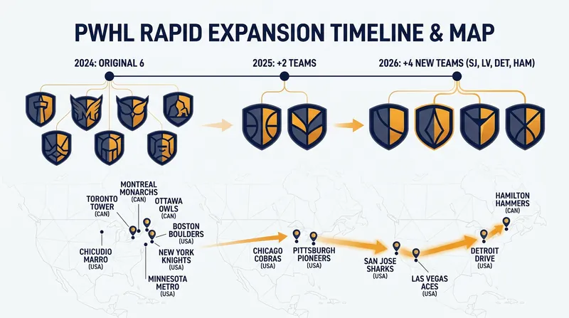 The PWHL is doubling its footprint from six to twelve teams in just three years.