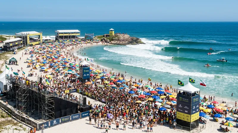 The VIVO Rio Pro in Saquarema draws some of the largest and most passionate crowds in professional surfing.