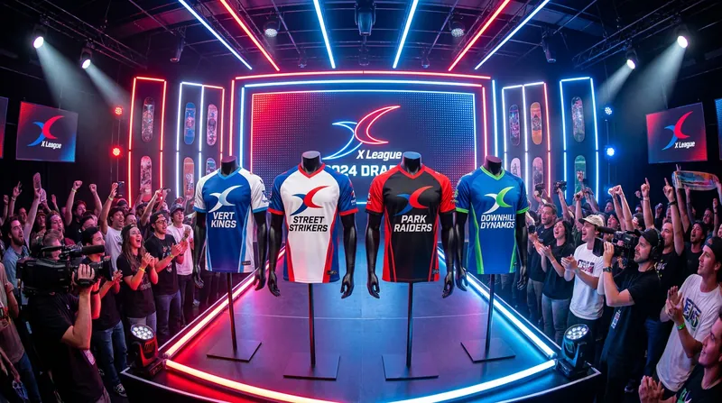 The upcoming X Games League introduces a team-based franchise model to professional skateboarding.