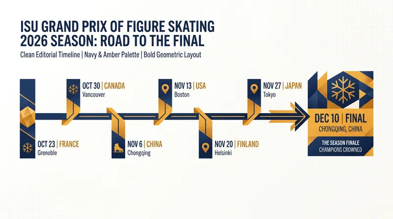 The road to the Grand Prix Final spans six events across North America, Europe, and Asia.