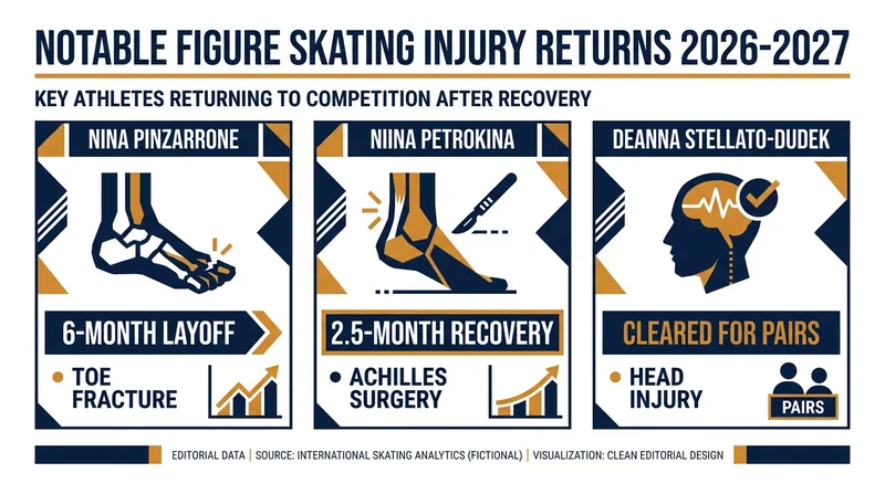 Key athletes returning to the Grand Prix circuit after significant medical recoveries.