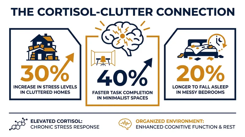 The biological and cognitive toll of physical clutter.